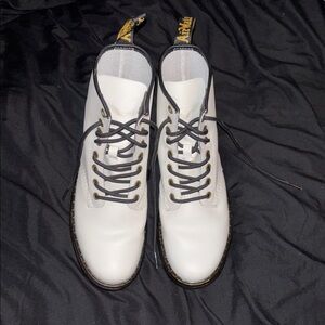 Dr. Martens White and Black Women’s Boots
